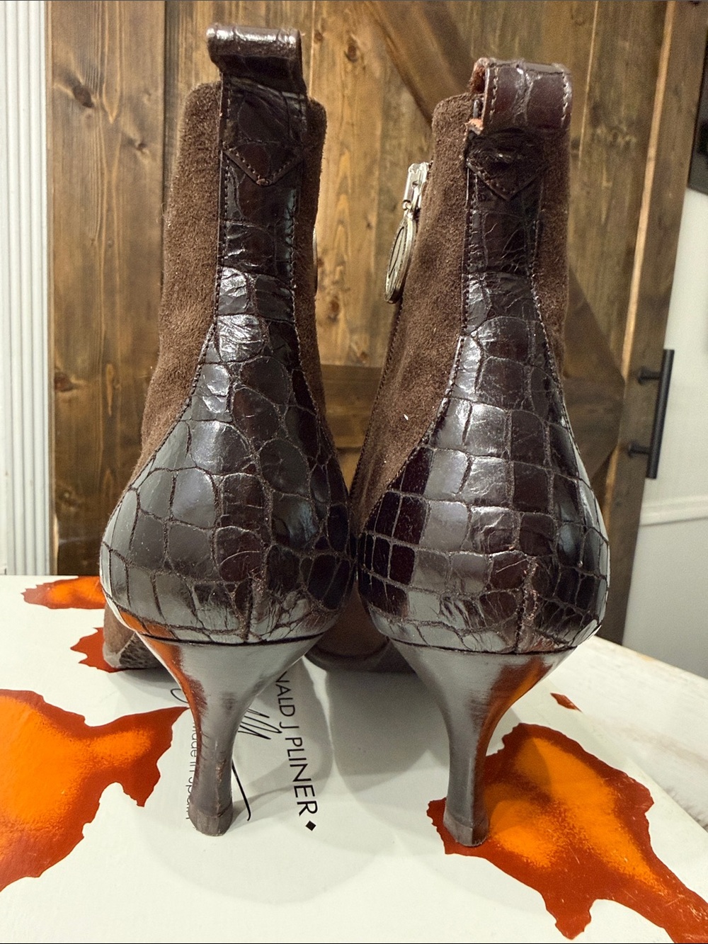 DONALD J PLINER Lola Ankle Suede Booties - Picture 4 of 12